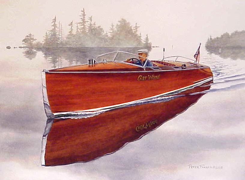 Speed Boat #1 Wood Print by CSA Images - Fine Art America